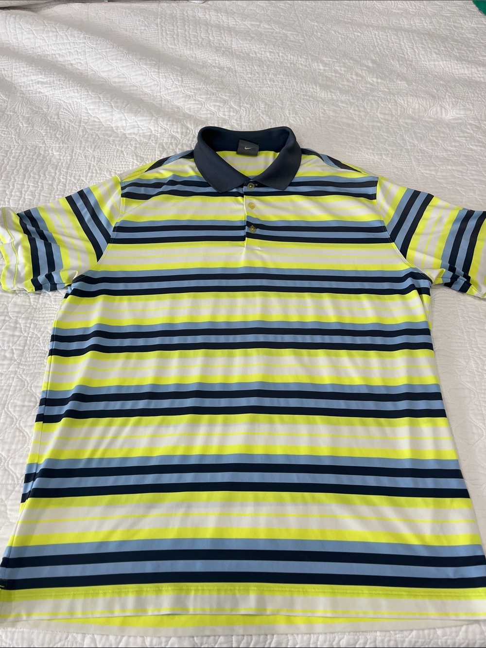Nike Men's Golf Striped Performance Polo